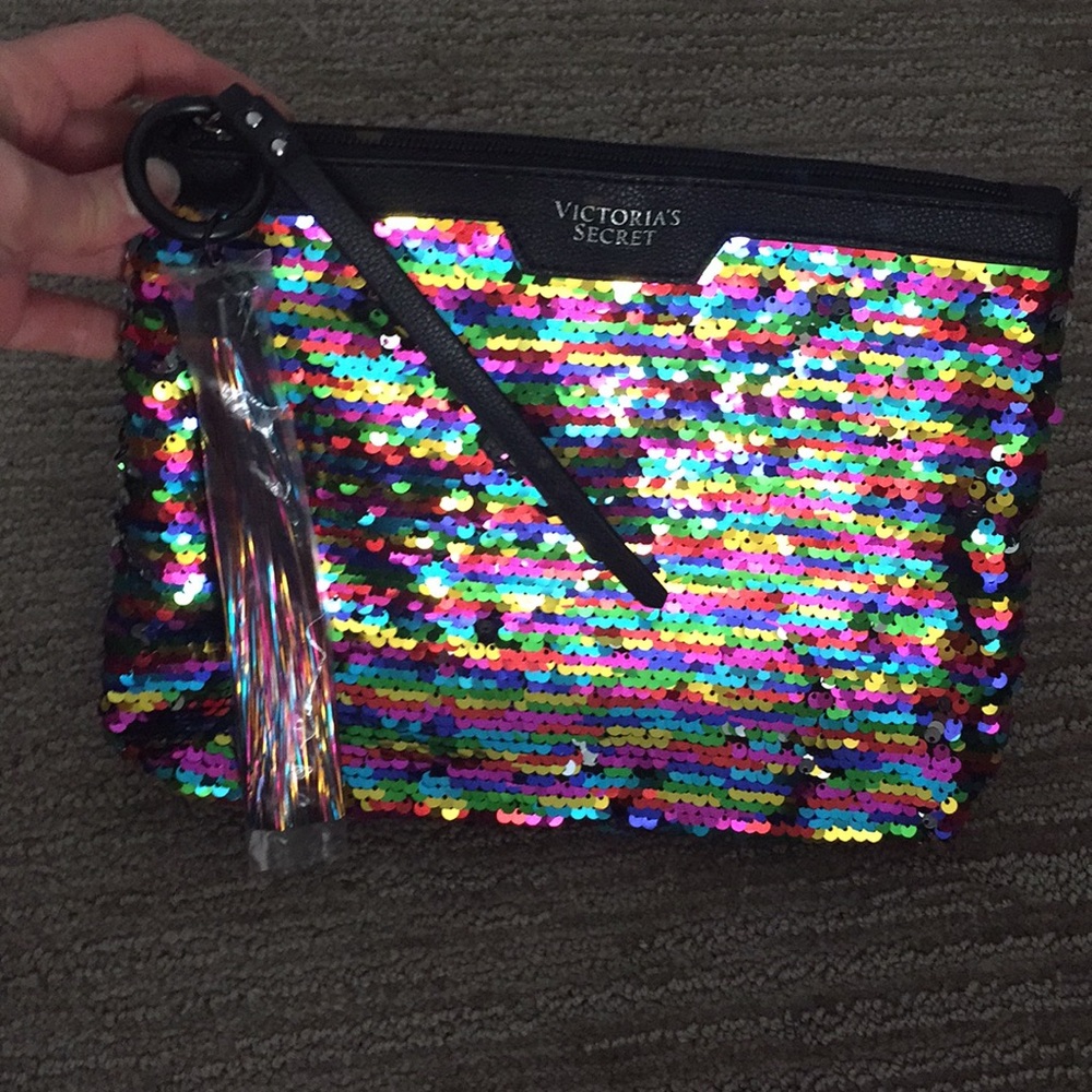 Brand New Victoria’s Secret reversible sequin bag!